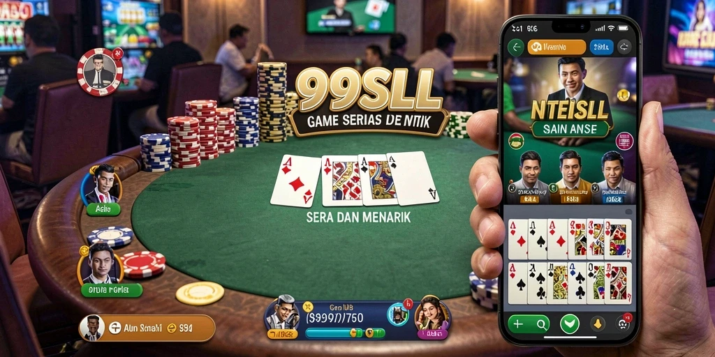 Gameplay seru dan mengasyikkan di 99SLL poker.