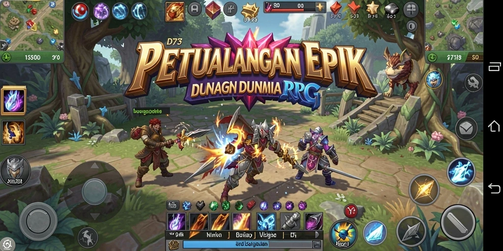 Gameplay D73 yang seru dan mendebarkan dalam petualangan RPG.