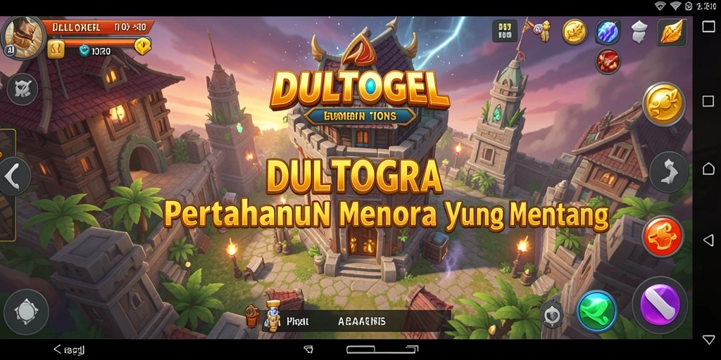 Tampilan strategi pertahanan menara di DULTOGEL