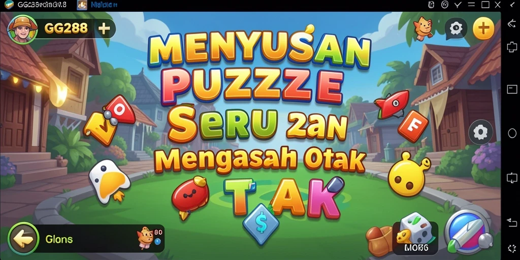 Screenshot gameplay GG288 menampilkan tantangan Puzzle yang seru.