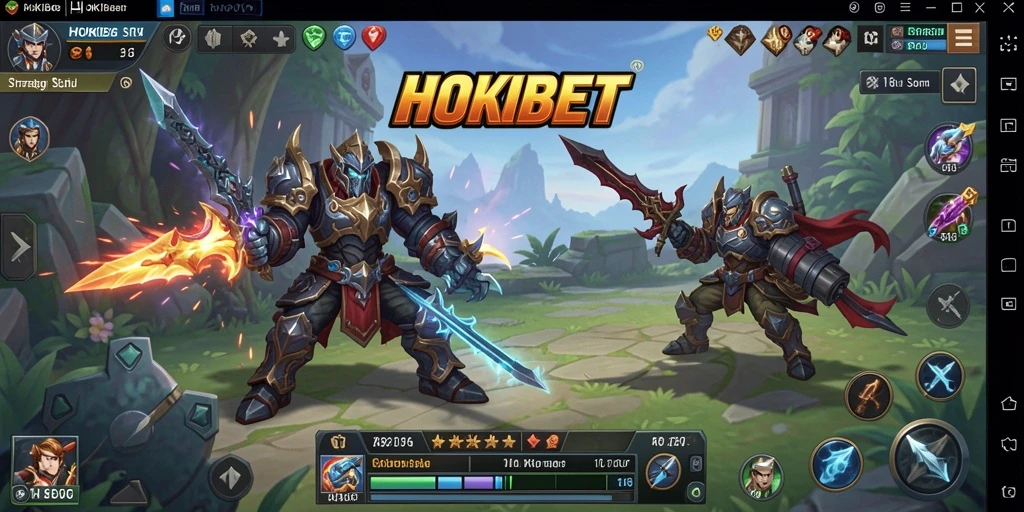 Tampilan gameplay menarik dari HOKIBET yang menunjukkan pertempuran strategi.
