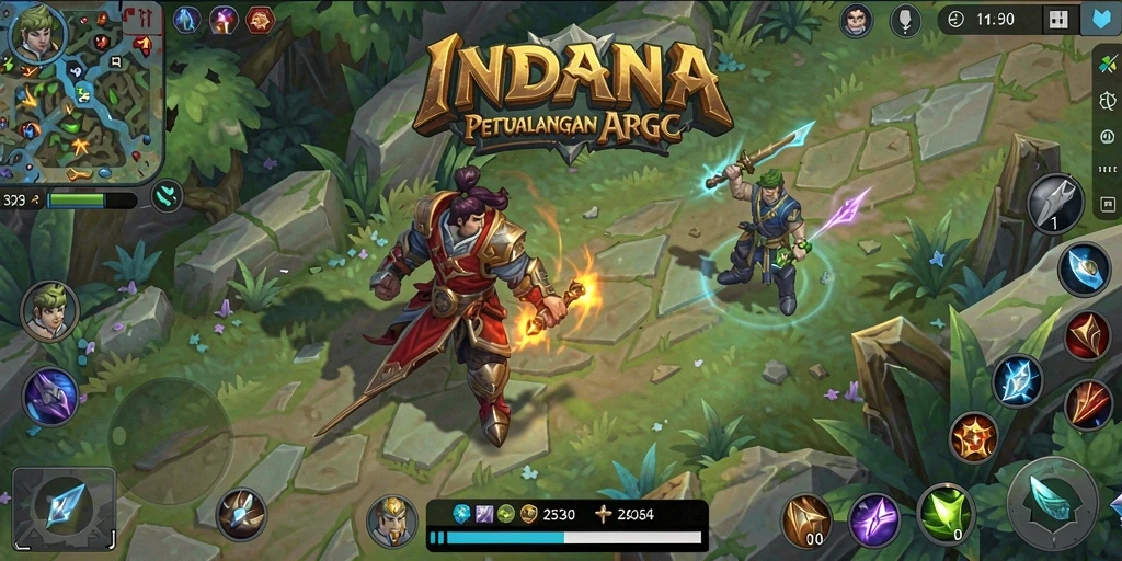 Gameplay INDAAA yang mendebarkan dan penuh aksi.
