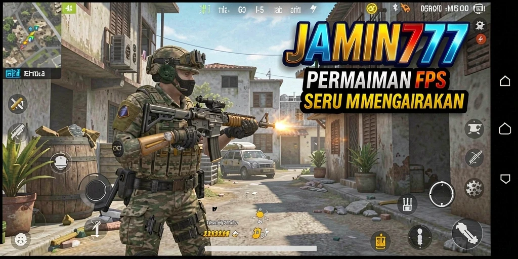 Tampilan gameplay menarik dari JAMIN777 dengan aksi tembak-menembak yang intens.