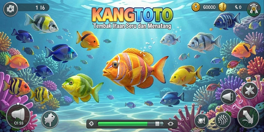 Tampilan gameplay menarik Tembak Ikan di KANGTOTO.