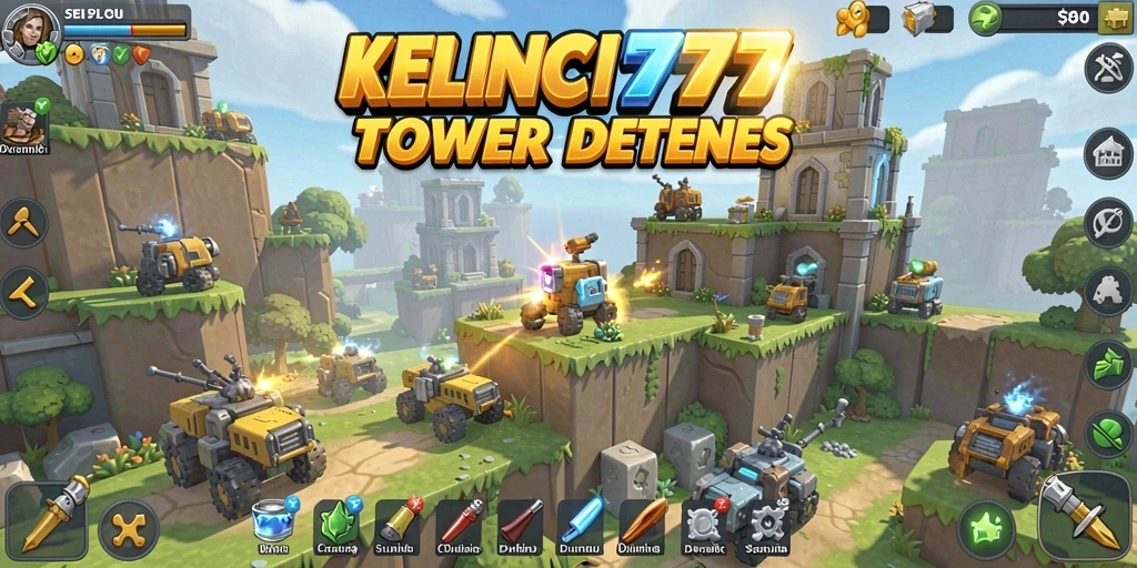Tampilan gameplay KELINCI777 menampilkan aksi Tower Defense yang seru dan menarik.