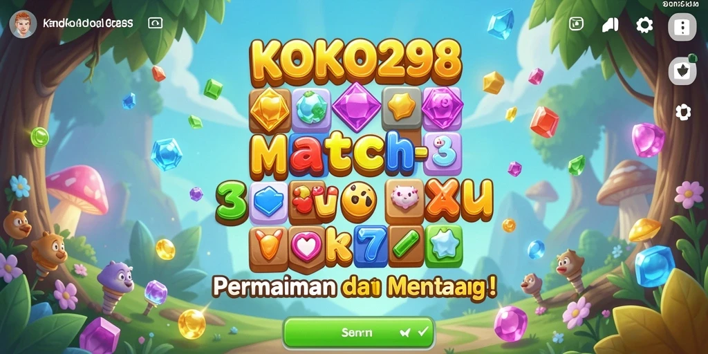 Gameplay seru KOKO288 yang menampilkan aksi mencocokkan objek.