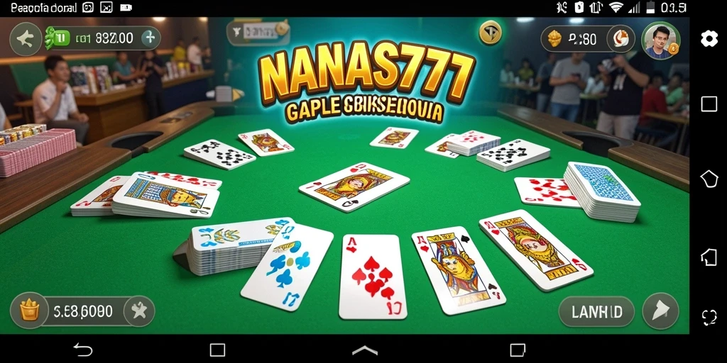 Tampilan gameplay NANAS777 yang menyenangkan dan interaktif saat bermain Gaple.