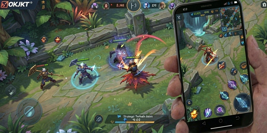 Tampilan gameplay menarik dari OKJKT dengan strategi SLG.