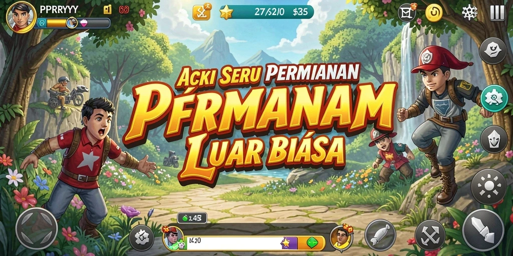 Screenshot PPRRYY menampilkan aksi seru dalam pertempuran.