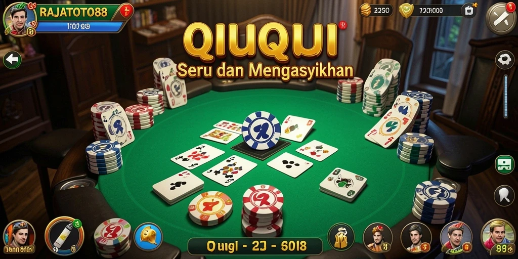 Tampilan gameplay QiuQiu di RAJATOTO88 yang menarik.