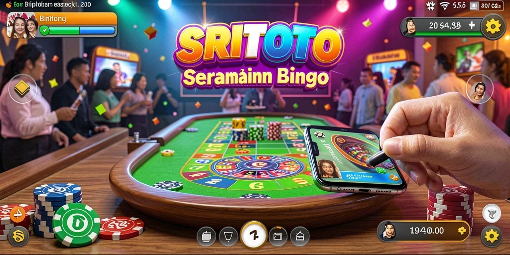 Tampilan gameplay Bingo yang seru dan menarik di SRITOTO.