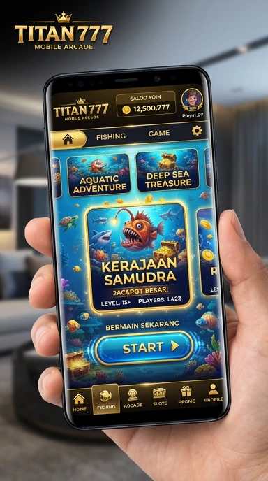 Tangkapan layar proses unduh aplikasi di titan777.